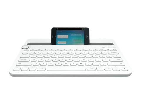  Bàn phím máy tính Logitech K480 (Không dây - Kết nối Bluetooth - Trắng) 