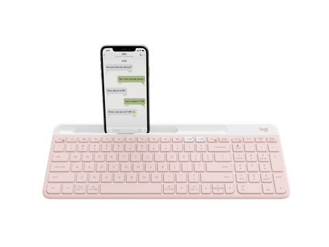  Bàn phím máy tính Logitech K580 (Không dây - Kết nối USB, Bluetooth - Hồng) 