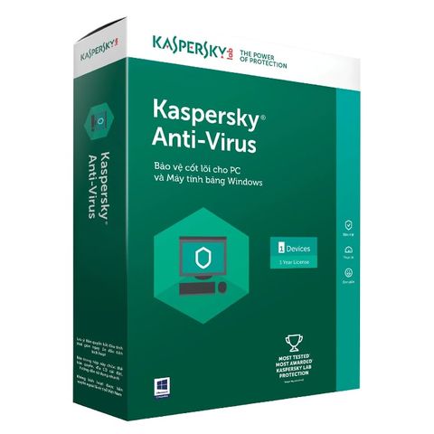  Phần mềm diệt Virus Kaspersky Antivirus (1 Máy tính) 