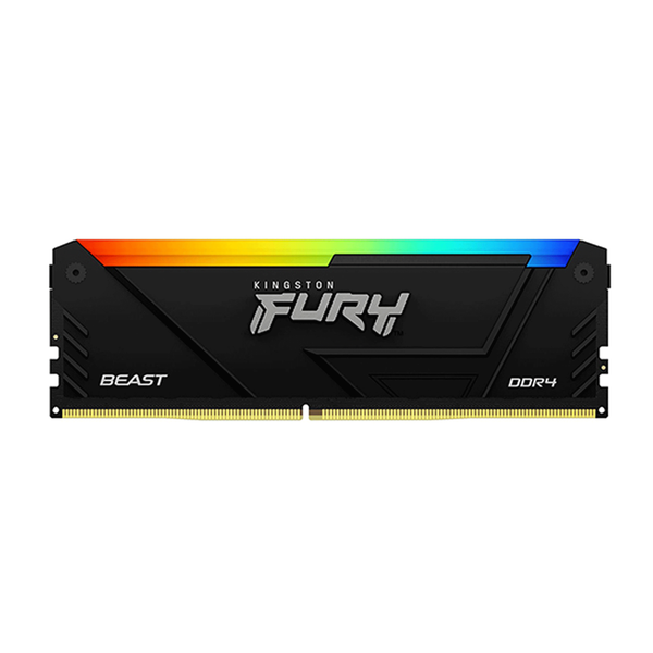  Ram PC Kingston Fury Beast RGB DDR4 3200MHz 8GB KF432C16BB2A/8 