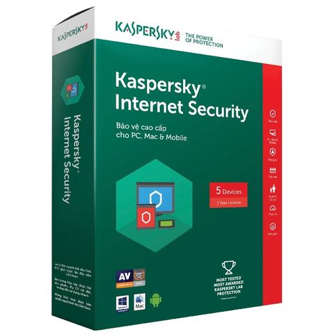  Phần mềm diệt Virus Kaspersky Internet Security (5 Máy tính) 