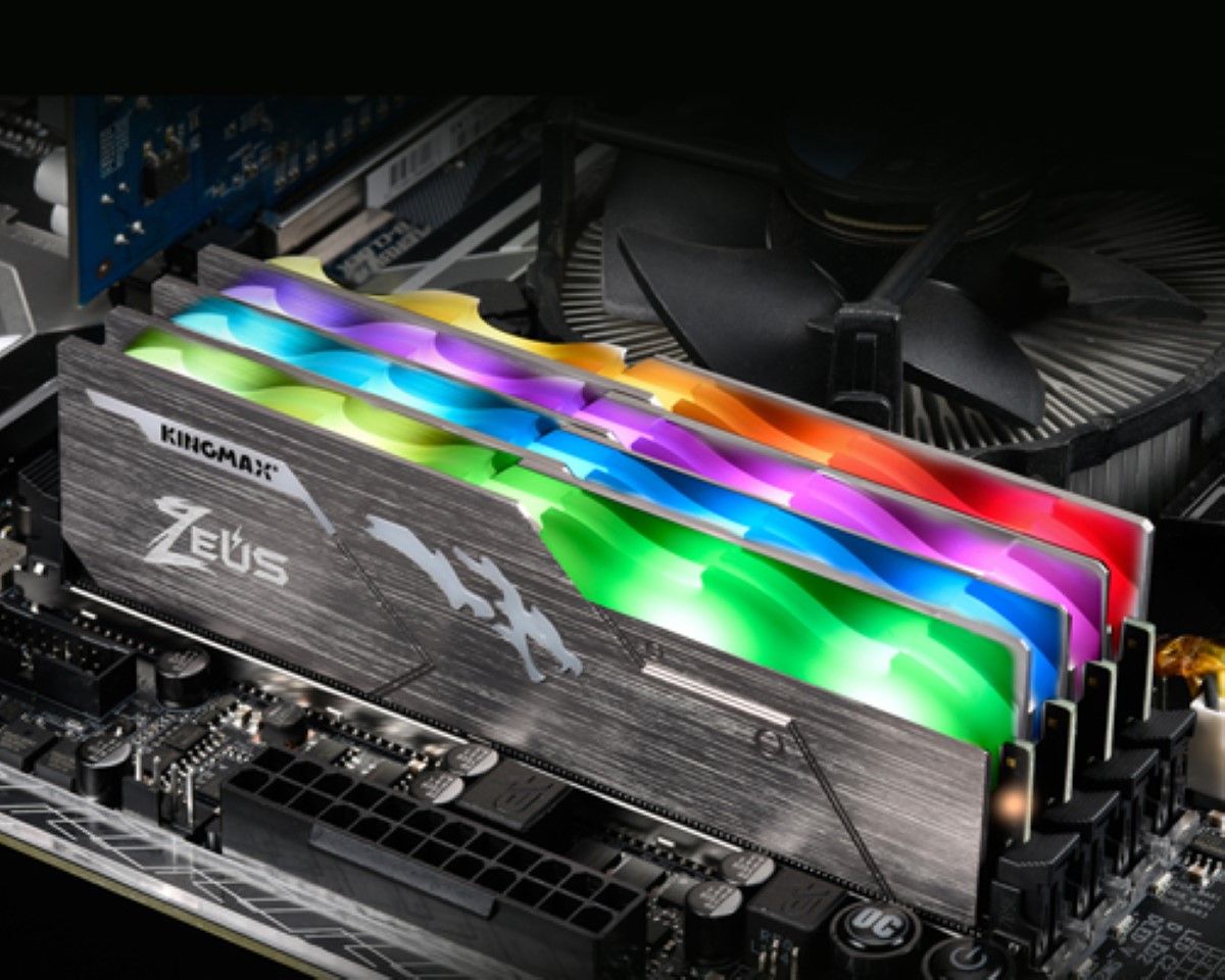  Ram Desktop/PC Kingmax Zeus RGB DDR4 3600MHz 32GB (KM-LD4A-3600-32GSRT18) 