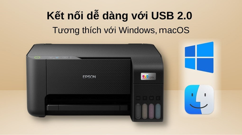  Máy in phun màu đa chức năng EPSON EcoTank L3210 (In, Scan, Copy, A4, USB) 