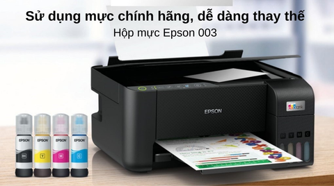  Máy in phun màu đa chức năng EPSON EcoTank L3210 (In, Scan, Copy, A4, USB) 