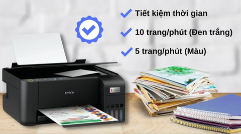  Máy in phun màu đa chức năng EPSON EcoTank L3210 (In, Scan, Copy, A4, USB) 