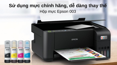  Máy in phun màu đa chức năng EPSON EcoTank L3250 Wifi (In, Scan, Copy, A4, USB, Wifi) 