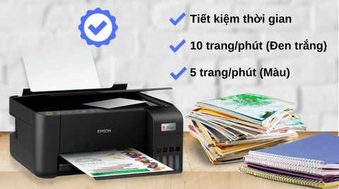  Máy in phun màu đa chức năng EPSON EcoTank L3250 Wifi (In, Scan, Copy, A4, USB, Wifi) 