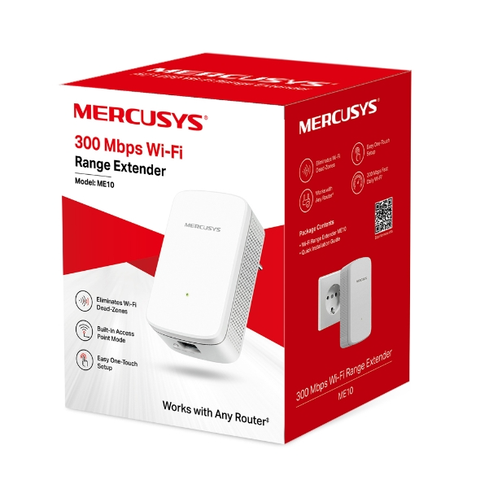  Thiết bị mạng Bộ Mở Rộng Sóng Wifi Mercusys ME10 Chuẩn N 