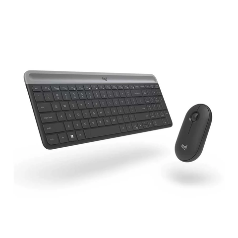  Combo Bàn phím + Chuột Logitech MK470 Slim (Không dây - Kết nối USB - Đen) 
