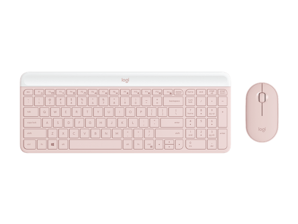  Combo Bàn phím + Chuột Logitech MK470 Slim (Không dây - Kết nối USB - Hồng) 