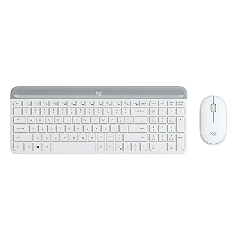  Combo Bàn phím + Chuột Logitech MK470 Slim (Không dây - Kết nối USB - Trắng) 