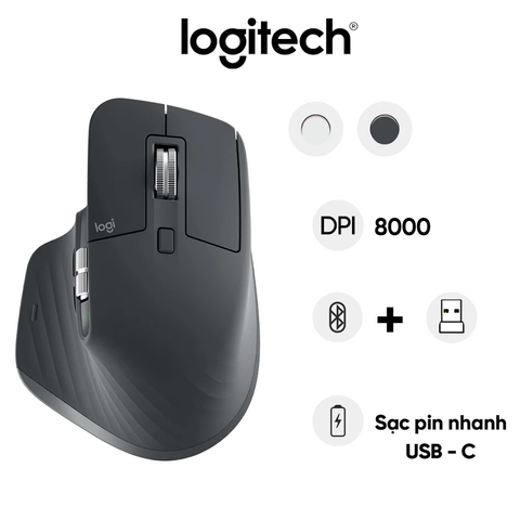  Chuột Logitech MX Master 3S (Không dây bluetooth) 