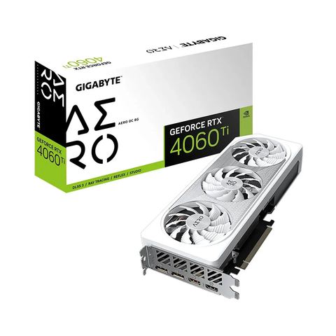  Card màn hình Gigabyte GeForce RTX 4060 Ti AERO OC 8G 8GB GDDR6 (N406TAERO OC-8GD) 