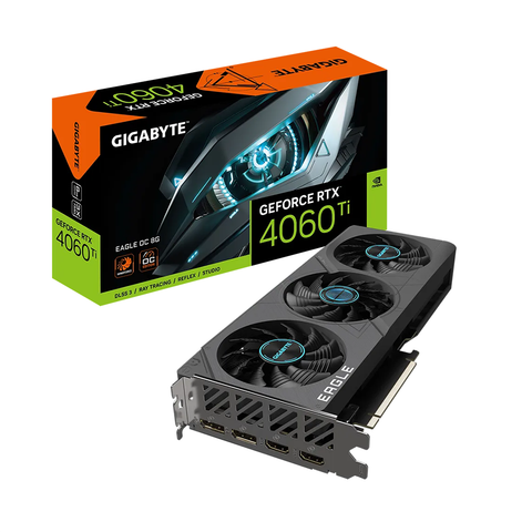  Card màn hình Gigabyte GeForce RTX 4060 Ti EAGLE OC 8G 8GB GDDR6 (N406TEAGLE OC-8GD) 