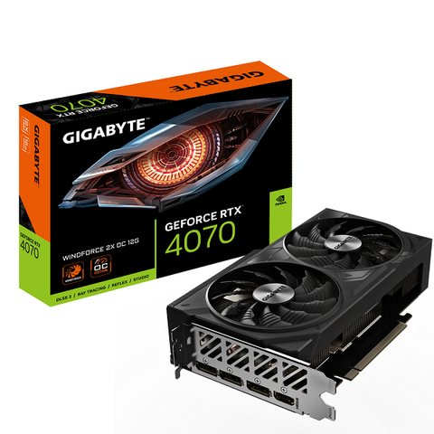  Card màn hình Gigabyte GeForce RTX 4070 WINDFORCE 2X OC 12G (N4070WF2OC-12GD) 