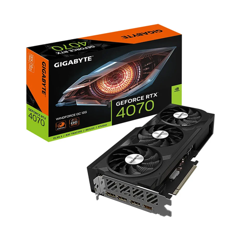  Card màn hình Gigabyte GeForce RTX 4070 WINDFORCE OC 12GB GDDR6X (N4070WF3OC-12GD) 