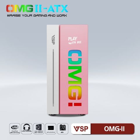  Thùng máy tính | Case VSP LED Gaming OMG-II (Hồng Binz) 