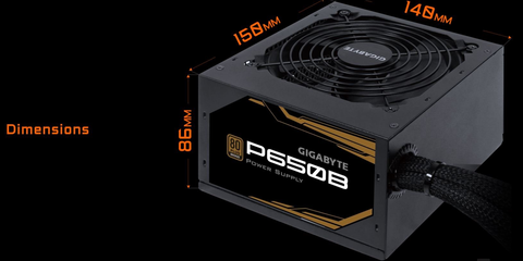  Nguồn máy tính Gigabyte P650B 80 Plus Bronze (650W) 