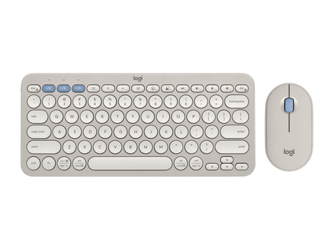  Combo Bàn phím + Chuột Logitech PEBBLE 2 (Không dây - Kết nối USB, BLUETOOTH - TONAL SAND) 