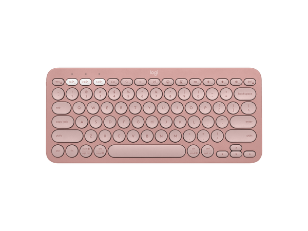  Bàn phím máy tính Logitech PEBBLE KEYS 2 K380s (Không dây - Kết nối Bluetooth - Hồng) 