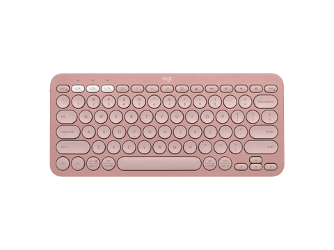  Bàn phím máy tính Logitech PEBBLE KEYS 2 K380s (Không dây - Kết nối Bluetooth - Hồng) 