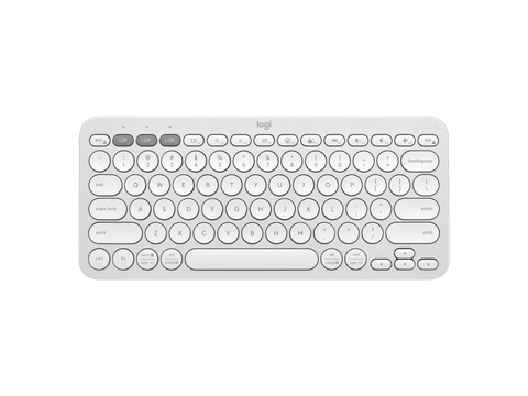  Bàn phím máy tính Logitech PEBBLE KEYS 2 K380s (Không dây - Kết nối Bluetooth - Trắng) 