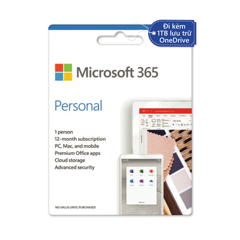  Phần mềm Microsoft 365 Personal QQ2-00003 (AllLng Sub PKLic 1YR Online APAC EM C2R NR) 