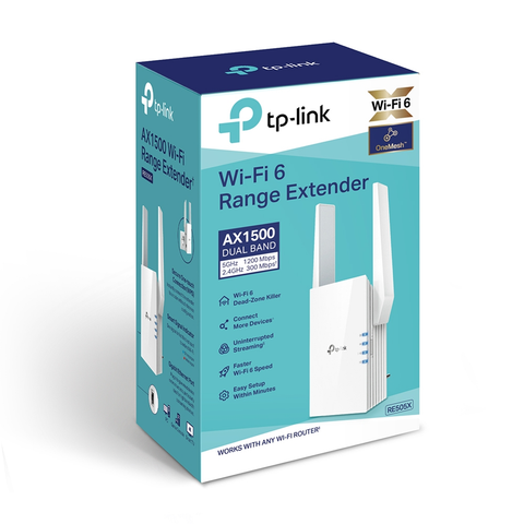  Thiết bị mạng Bộ Mở Rộng Sóng Wifi TP-LINK RE505X AX1500 