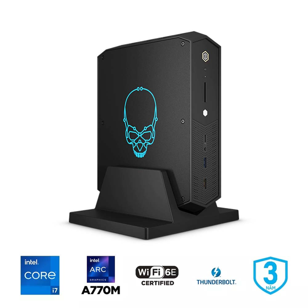  Máy Tính Để Bàn PC ASUS NUC 12 Enthusiast Kit Serpent Canyon i7-12700H RNUC12SNKI72001 