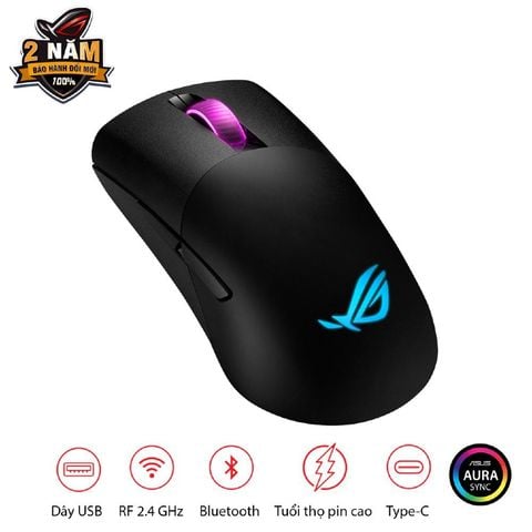  Chuột máy tính Không Dây Gaming ASUS ROG KERIS WIRELESS (Đen) 