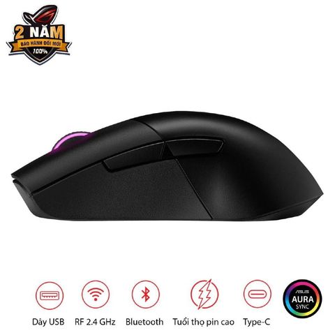  Chuột máy tính Không Dây Gaming ASUS ROG KERIS WIRELESS (Đen) 