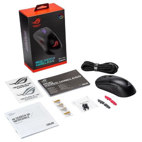  Chuột máy tính Không Dây Gaming ASUS ROG KERIS WIRELESS (Đen) 