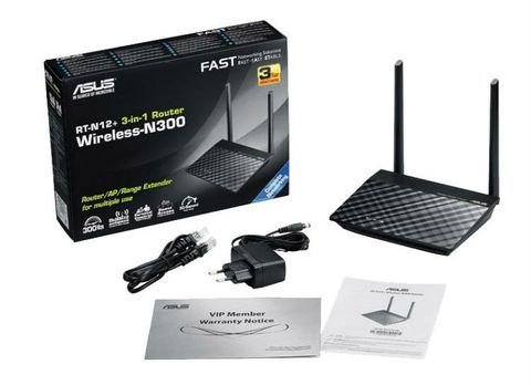  Thiết bị mạng Router Wifi ASUS RT-N12+ (Wifi gia đình) 