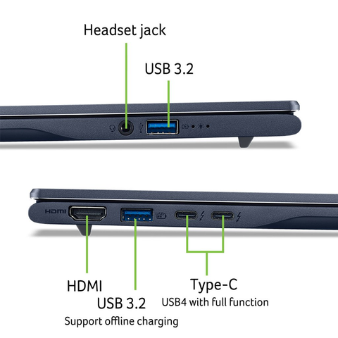  Laptop Acer Swift 14 AI SF14-51-75VP NX.J2KSV.001 Ultra 7 258V| 32GB| 1TB| OB| 14.3