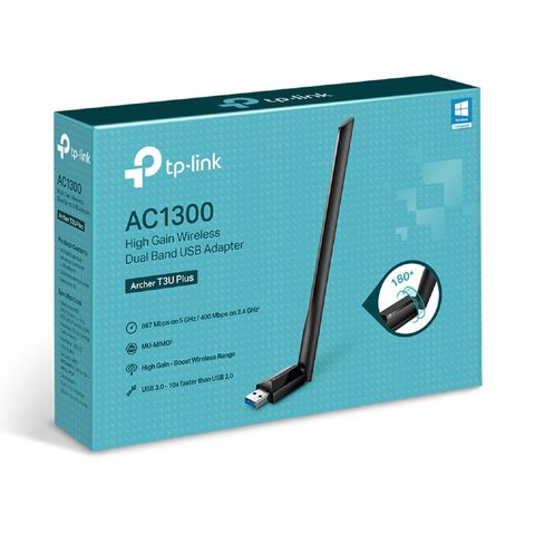  Thiết bị mạng TP-LINK USB Thu Sóng WiFi Archer T3U Plus - AC1300 