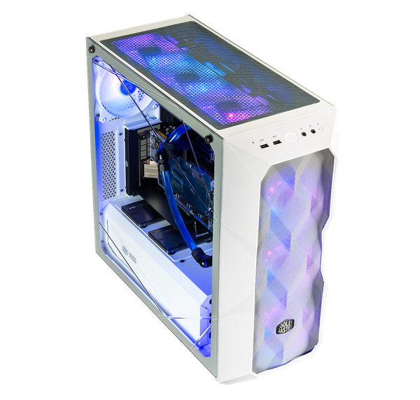  Thùng máy tính | Case Gaming Cooler Masterbox TD500 TG Mesh White ARGB 