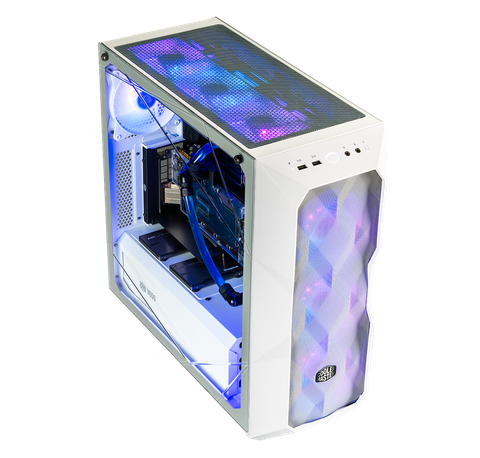  Thùng máy tính | Case Gaming Cooler Masterbox TD500 TG Mesh White ARGB 