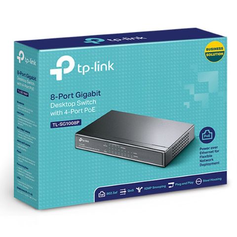  Thiết bị mạng Switch TP-LINK TL-SG1008P (8 Cổng) 