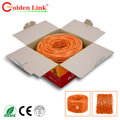  Dây cáp mạng Golden Link Platinum UTP CAT 5E – Màu cam TW1101-1 (Cuộn 305M) 