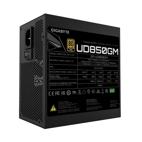  Nguồn máy tính Gigabyte UD850GM 80 Plus Gold Full Modular GP-UD850GM (850W) 