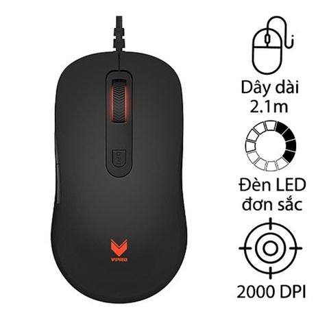  Chuột máy tính Rapoo Gaming V16 (Có dây - Kết nối USB) 