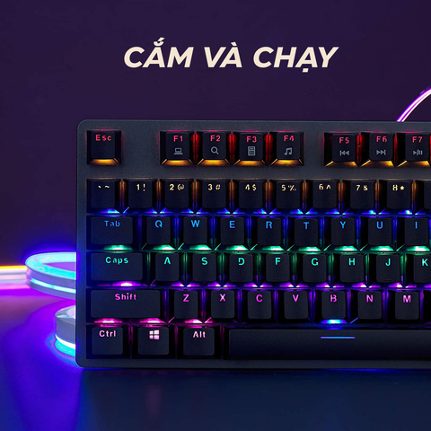  Bàn phím cơ Rapoo V500SE Red Switch (Có dây - Kết nối USB) 