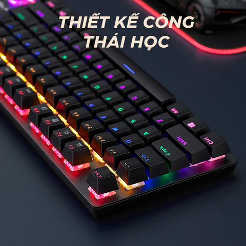  Bàn phím cơ Rapoo V500SE Red Switch (Có dây - Kết nối USB) 