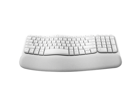  Bàn phím máy tính Logitech Wave Keys Ergonomic (Không dây - Kết nối USB, Bluetooth) 
