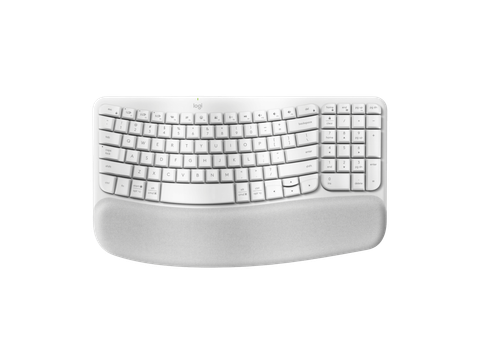  Bàn phím máy tính Logitech Wave Keys Ergonomic (Không dây - Kết nối USB, Bluetooth) 