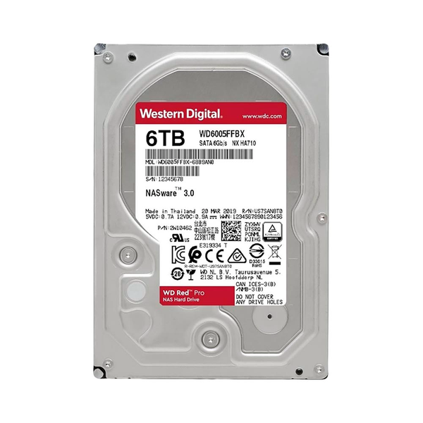  Ổ cứng HDD Western Digital Red Pro NAS 6TB WD6005FFBX (3.5