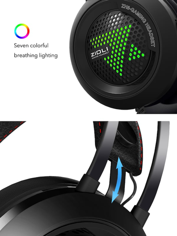  Tai nghe Game ZIDLI ZH6 3.5mm Born to Fight (chụp tai có dây Over-ear) 