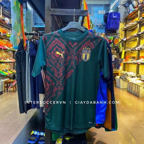  Italy Third Shirt 2020 ( Xanh sọc đỏ ) 