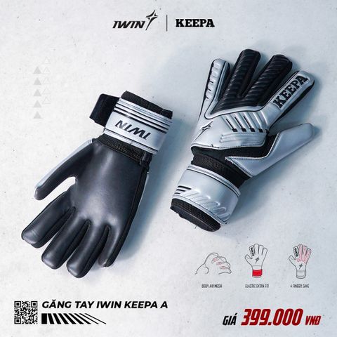  Găng tay iwin Keepa A - Bạc 