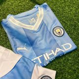  Áo Bóng Đá Trẻ Em Manchester City 23/24 Home 